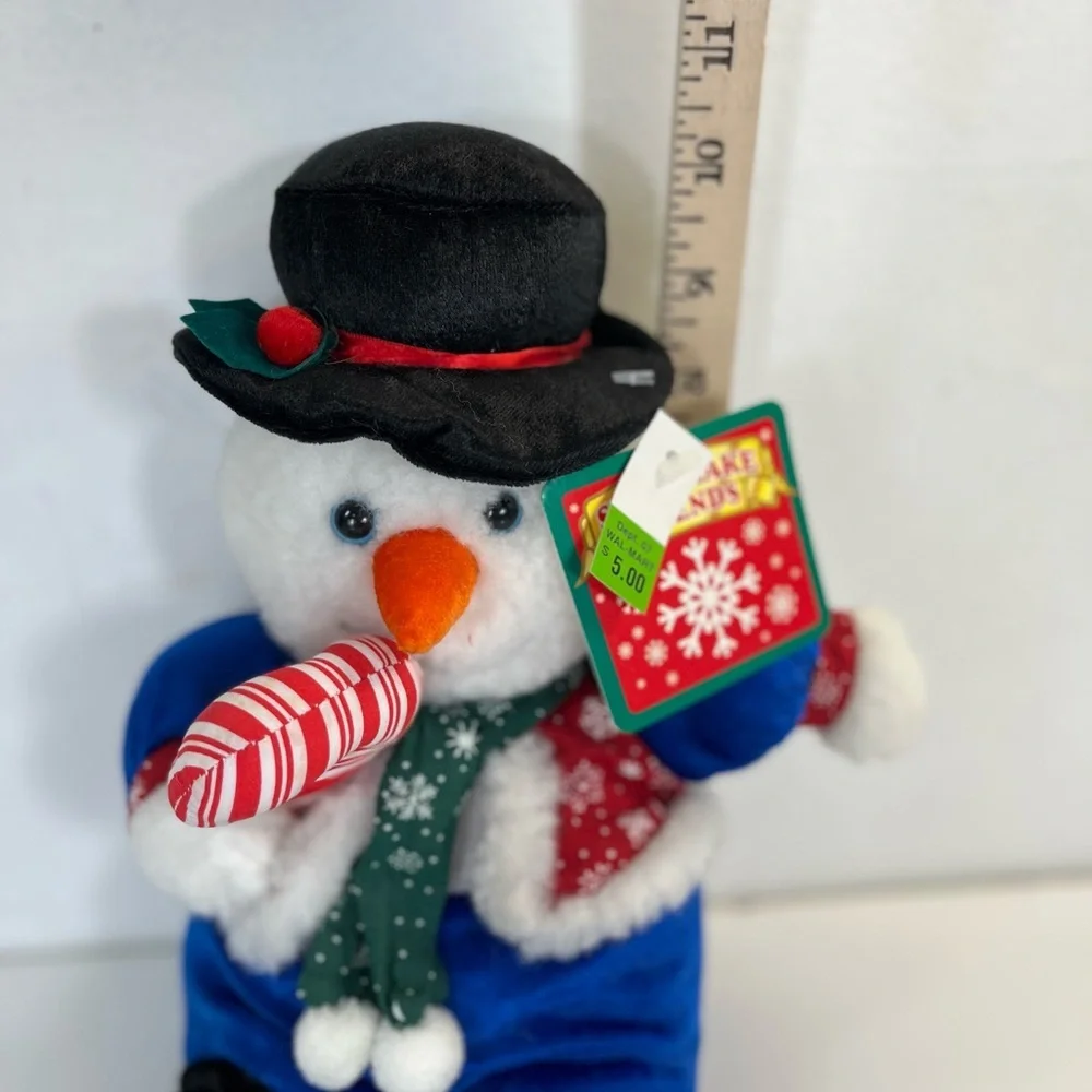 FROSTY THE SNOWMAN w/Top Hat and Candy Cane Christmas Plush 13